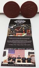 MARLBORO: AMERICAN BENCH CRAFT Set of 2 Leather 'Mountains' Coasters (NEW)