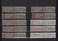 10 DDR SBPA Einschreibemarken LR 1 (A)
