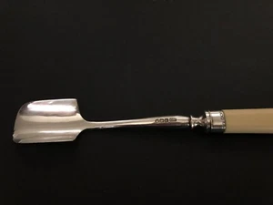 Antique Sheffield English Sterling Silver Stilton Cheese Scoop George Hape 1896 - Picture 1 of 19