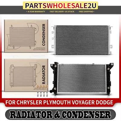 Радиатор и конденсатор кондиционера для Dodge Grand Caravan Chrysler Plymouth Grand Voyager - Изображение 1 из 4