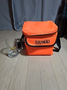 Bolsa de almuerzo y 4 tazas de vidrio Laborers International Union LiUNA Local 860 1937-2017 - Imagen 1 de 10