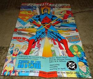 POWER OF THE ATOM POSTER(~13" X 21")LIGHTLY WORN-ORIGINAL-VINTAGE-1988 - Picture 1 of 1
