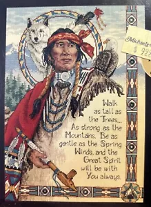 Dimensions Charts & Charms 72377 Native American Wisdom Cross Stitch Pattern Kit - Picture 1 of 9