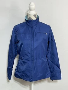 Nike Jacket Women Medium M Full Zip Athletic Blue Gray Tag Zip Cuff Athletics - Picture 1 of 10