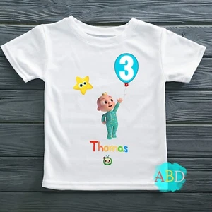 Personalised Boys Cocomelon Birthday T-shirt: Any T-shirt size available - Picture 1 of 1