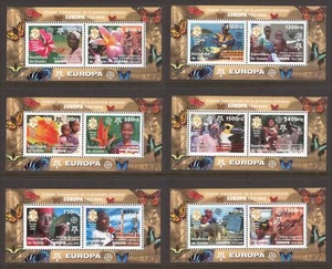 Fauna F92 Butterflies Europa CEPT Flowers 6 Sheets MNH Guinea 2006 CV 50 eur - Picture 1 of 3