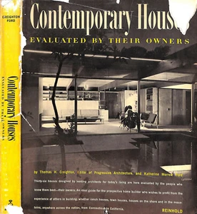 "Contemporary Houses Evaluated By Their Owners" 1961 CREIGHTON, Thomas H. - Bild 1 von 12