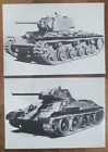 8256. WWII Soviet Army Tanks x 2. T34 & KVI. IWM Modern Reprints