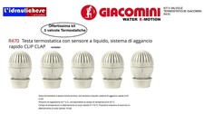 TESTA TERMOSTATICA SENSORE A LIQUIDO R470X001 - GIACOMINI NR.5 PEZZI