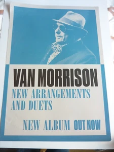 VAN MORRISON NEW ARRANGEMENTS AND DUETS ORIGINAL PROMOTIONAL POSTER NEW UNUSED - Imagen 1 de 1