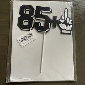 85+ Middle Finger Cake Topper Glitter Sparkle Topper Birthday Party Decoration - Picture 1 of 3