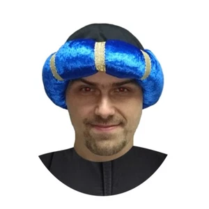 Orient Turban Blau Aladin Scheich Mütze Kalif KW 60 cm für Erwachsene - Bild 1 von 1