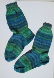 Selbstgestrickte Socken Stricksocken handgestrickt Gr. 39-40 - Bild 1 von 2