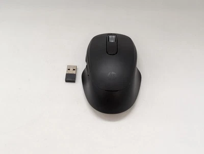 HP 510 wireless mouse ultra-fast rechargeable supercapacitor 2.4 GHz USB black - Image 1 of 4