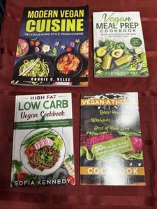 Lot of 4 vegan cookbooks new - Picture 1 of 5