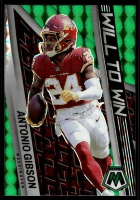 2022 Panini Mosaic Prizm Will To Win Antonio Gibson Washington Football Team - Image 1 of 2