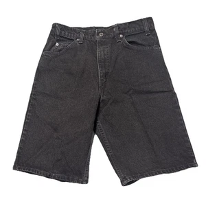 Levi’s 550 Orange Tab Jorts Size 32 Fits 30 Black Relaxed Fit 90s Vintage - Picture 1 of 11