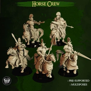 High Elves - Horse Crew(x5)/Mordheim/Lord of the Rings/Dungeons and Dragons - Picture 1 of 1