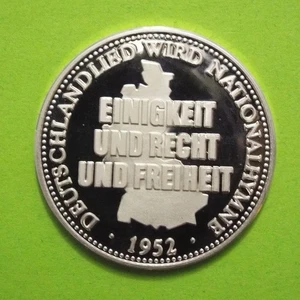 1993 GERMANY .999 Silver Medal "1952 National Anthem" - The Song of Germany - Picture 1 of 14