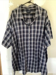 EUC men’s plus size 5 XL button up short sleeve collared shirt Harbor Bay brand - Picture 1 of 3