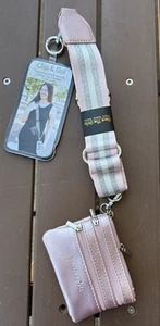 Clip & Go Sangle Téléphone Portable ROSE Bracelet Portefeuille Sac à Bandoulière Réglable Neuf - Photo 1/2