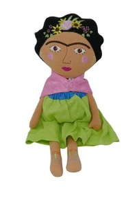 Piccolina Trailblazer Painter Frida Kahlo Plush Modern Rag Doll - Picture 1 of 9
