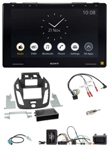 Sony USB Lenkrad DAB Bluetooth Autoradio für Ford Transit Connect 2013 2018 schw - Bild 1 von 10