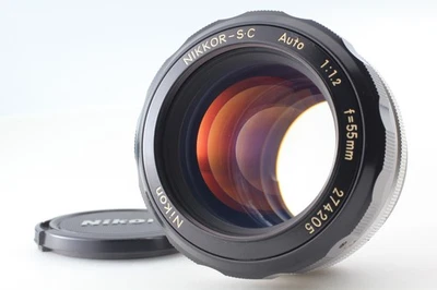 [COMO NUEVO] Lente estándar Nikon Nikkor-S automática 55 mm f/1,2 no Ai MF Prime de JAPÓN Foto 1 de 4