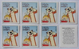 Calvin & Hobbes Comic - 8 unbenutzte US-Gedenkmarken Lot BRANDNEU - Bild 1 von 1