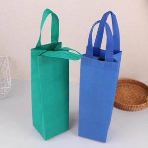 Wine Bag Non-Woven Fabric Bottle Tote Bottle Wine Carrier Bag Padded Wine _t - Picture 1 of 18
