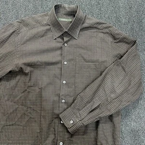 Ermenegildo Zegna Men’s XL Long Sleeve Cotton Shirt Brown - Romania - Picture 1 of 7