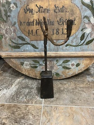 AAFA Primitive 18th Century Candle Holder/Rush Light. Ca. Late 1700’s - Image 1 of 4