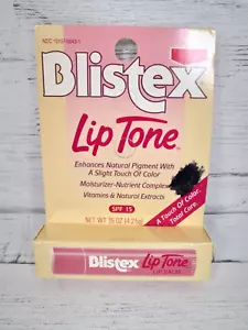 Blistex Lip Tone Lip Balm SPF 15 Slight Touch of Color 0.15 Oz VIntage 90s New - Picture 1 of 3