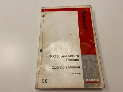 Genuine Case IH MX150 and MX170 tractors operators manual, 291 pages, 6-2050 - Image 1 of 4