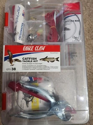Набор снастей для сома Eagle Claw TK-CATFISH1 38 штук коробка для снастей - Изображение 1 из 2
