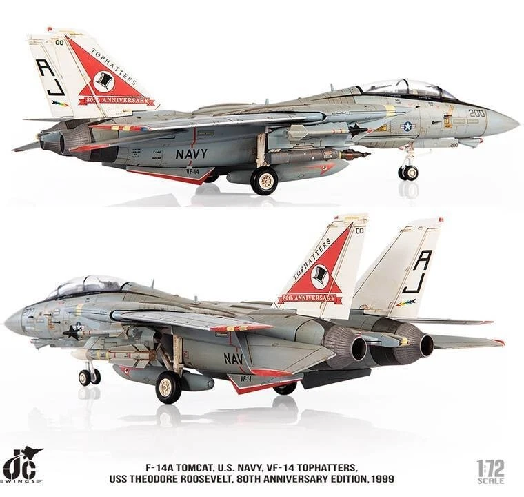 Sombrereros JC Wings 1/72 JCW72-F14-014 F-14A Tomcat USN VF-14, USS Th. Roosevelt Foto 1 de 4