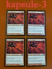 4x Fiery Hellhound | M12 Magic 2012 | MTG Magic Cards