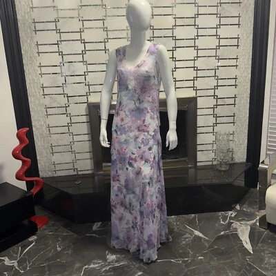 Nuevo con etiquetas Maxi Vestido Komarov Largo Sin Mangas Estampado Floral Talla XL Foto 1 de 4