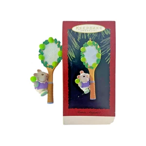 1995 HALLMARK Keepsake Tennis Anyone? Christmas Ornament IOB CUTE! - Picture 1 of 16