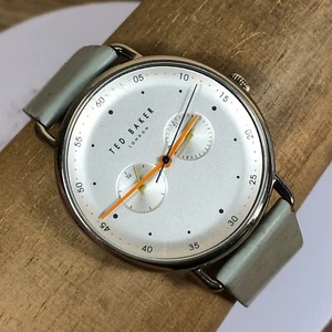 Ted Baker Men TE50520001 Day/Date Leather Quartz Watch 8"**READ DESCRIPTION - Picture 1 of 15