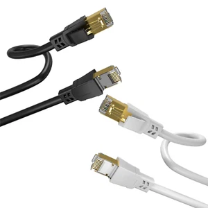 CAT 8.1 LAN Kabel 0,25-15m Netzwerkkabel Patchkabel 40,0 Gbits RJ45 Kupfer PiMF - Bild 1 von 16