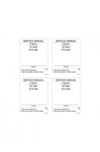 CASE IH CUMMINS 6T-830 6TA-830 ENGINE COMPLETE SERVICE REPAIR MANUAL CD 7-65441 - Picture 1 of 4