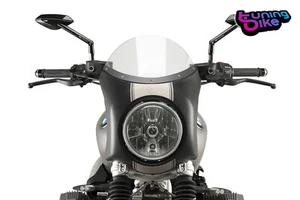 PUIG CUPOLINO SEMICARENATO PER BMW R NINE T SCRAMBLER 2017 TRASPARENTE-NERO - Foto 1 di 1
