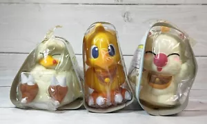 1997 BANPRESTO Chocobo no Fushigi na Dungeon Figure Piggy Money Bank set Moogle - Foto 1 di 11