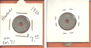 France 1920, 5 Centimes Coin - Bild 1 von 1