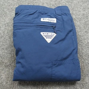 Columbia PFG Pants Men XL Blue Backcast Convertible Mesh Lined Performance Gear - Picture 1 of 13