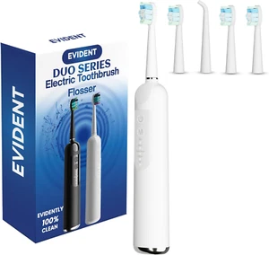 Electric Toothbrush with Water Flosser, Sonic Toothbrush for Adults, Portable an - Picture 1 of 7