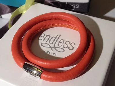 Endloser Schmuck 36 cm Korallenarmband Doppelstrang Silberverschluss UVP £50 - Bild 1 von 4