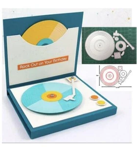 Metall Stanzen Plattenspieler Stanzschablonen DIY Scrapbooking Dekoration Prägung  - Bild 1 von 4