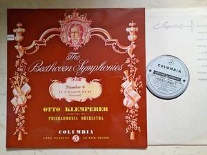 Beethoven Symphonies No. 6 Klemperer *UK Columbia SAX2260 Vinyl LP *NM* - Picture 1 of 7